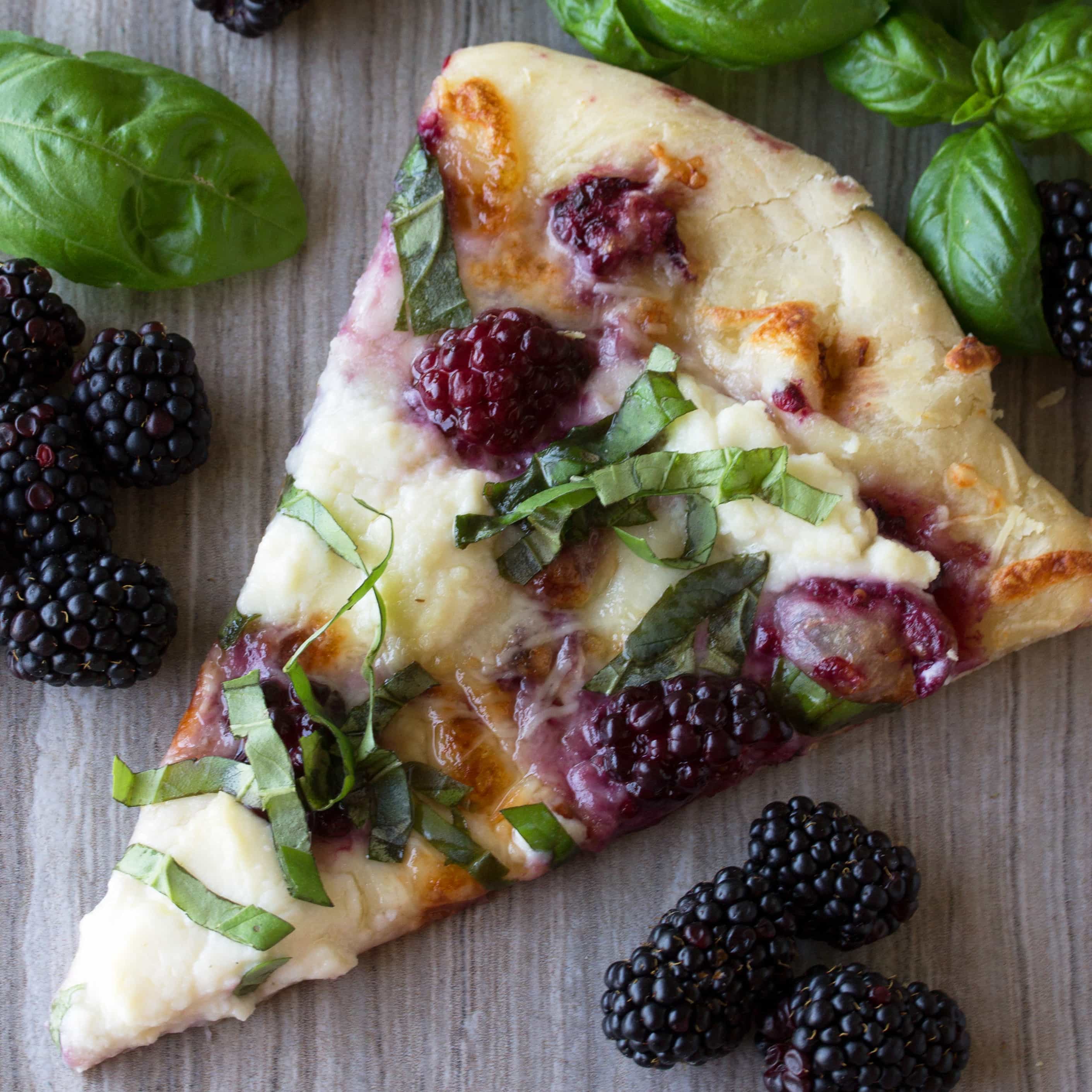 Pizza: Blackberry Basil Ricotta | Recipe Cloud App