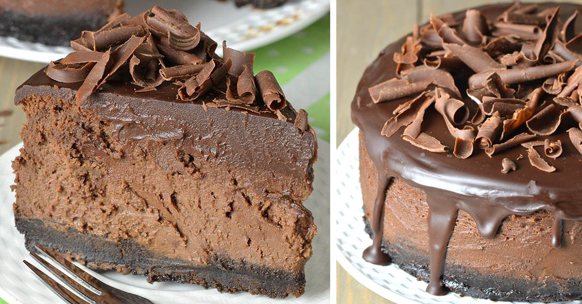 Cheesecake: Triple Chocolate Cheesecake With Oreo Crust | Recipe Cloud App