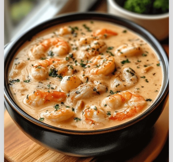 Soup: Creamy Crab &Shrimp Seafood Bisque | Recipe Cloud App