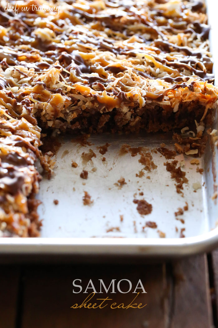 Samoa Sheet Cake | Recipe Cloud App
