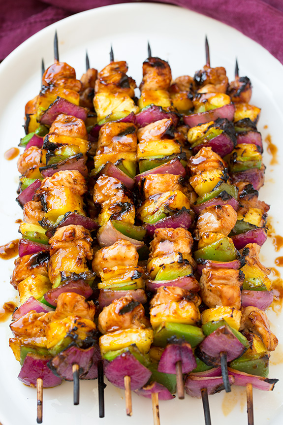 Hawaiian Chicken Kebabs | Recipe Cloud App