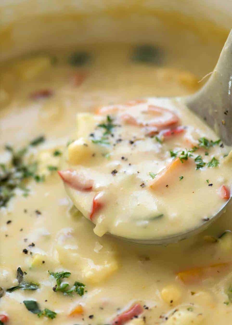 Super Low Cal Healthy Creamy Vegetable Soup | Recipe Cloud App