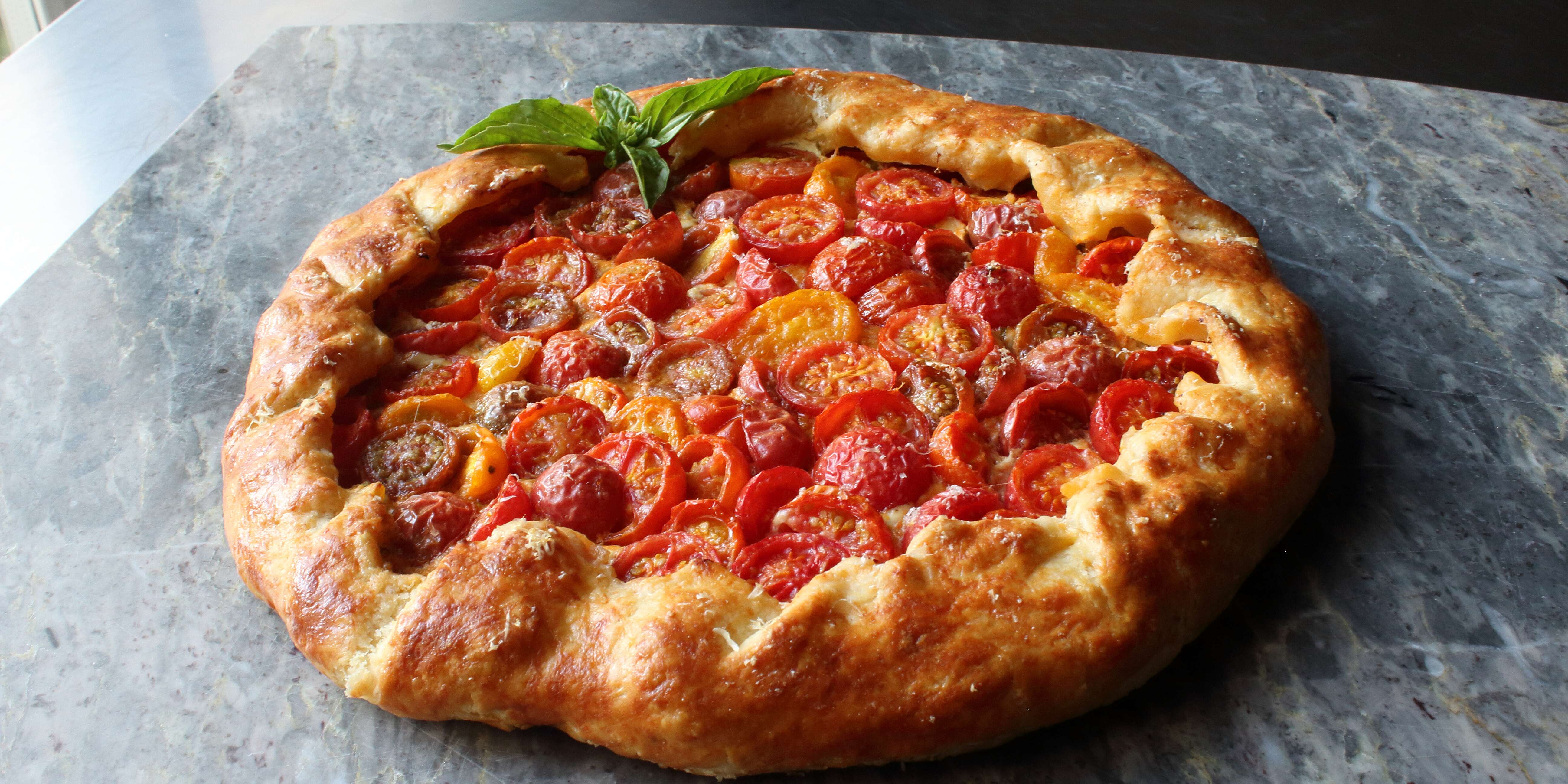 Cherry Tomato And Cheese Galette | Recipe Cloud App