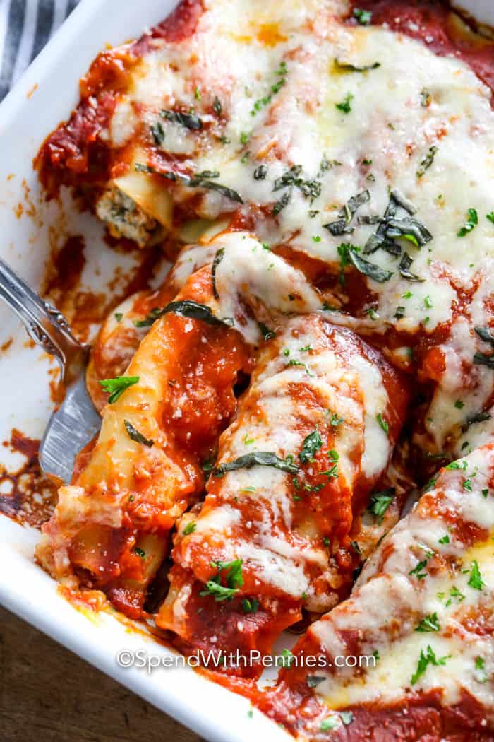 Cannelloni: Cheese & Spinach | Recipe Cloud App