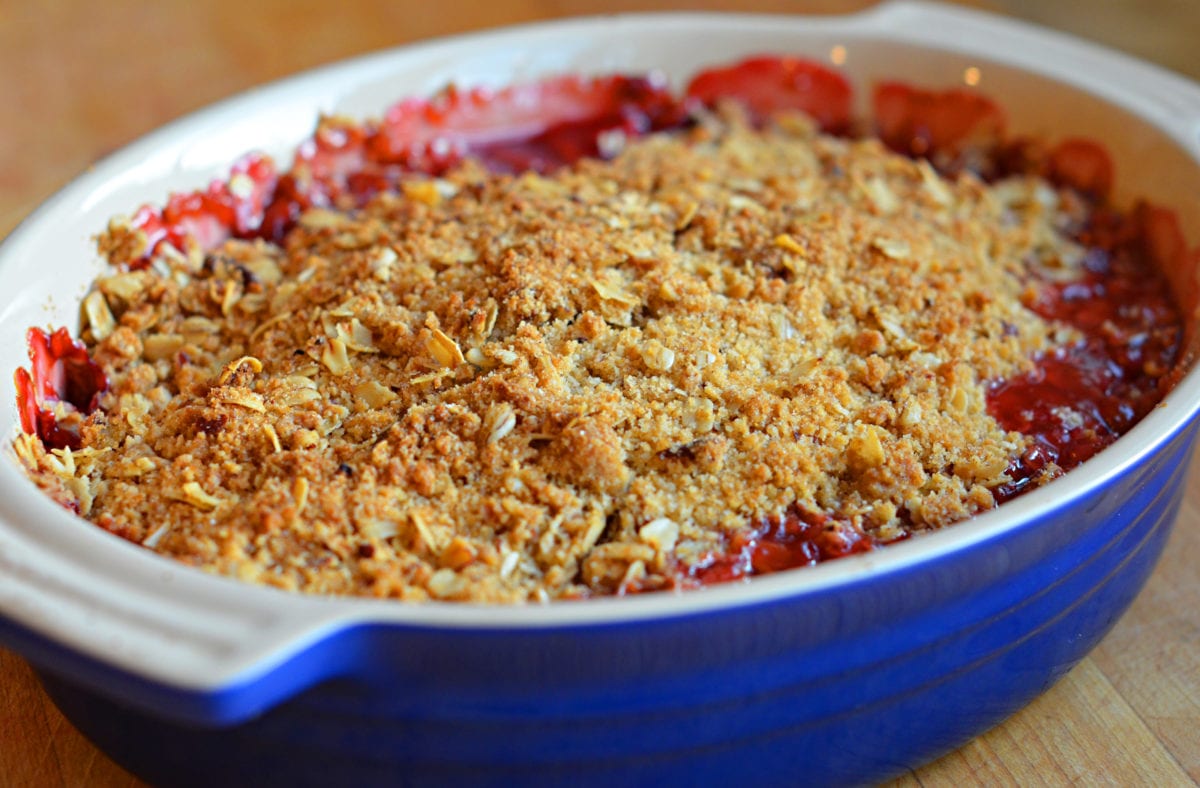 Strawberry Rhubarb Crisp - Once Upon A Chef | Recipe Cloud App