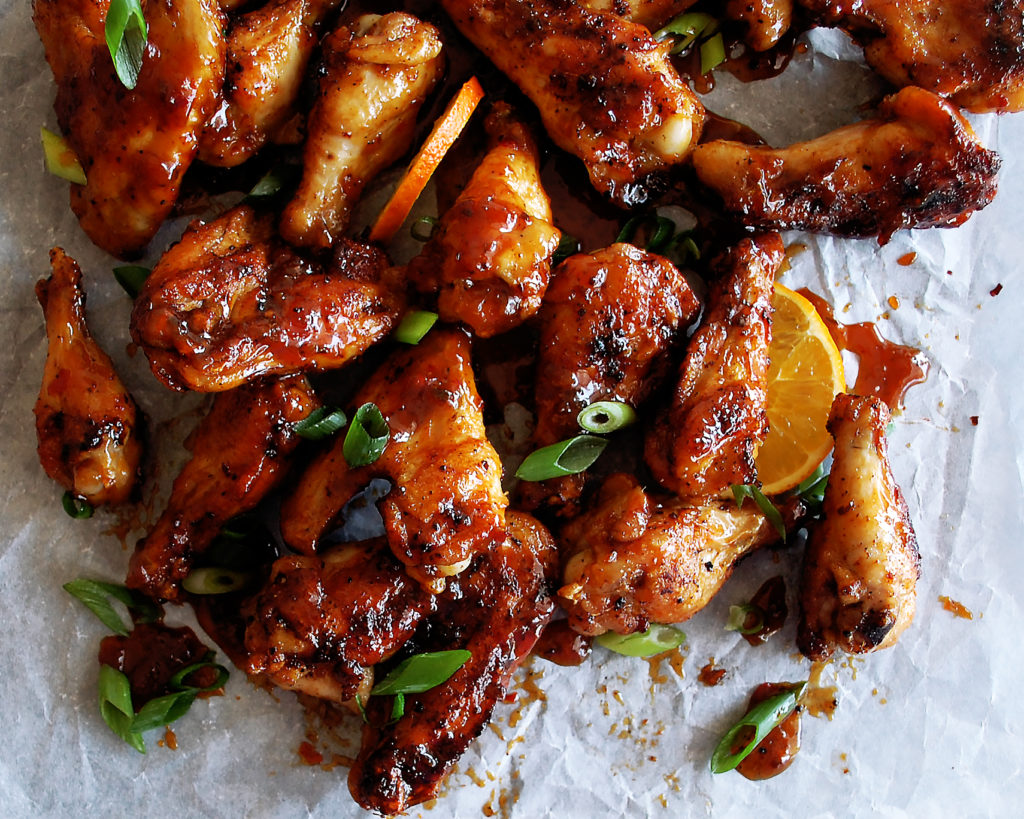 Sweet Orange Chili Glazed Chicken Wings | Recipe Cloud App