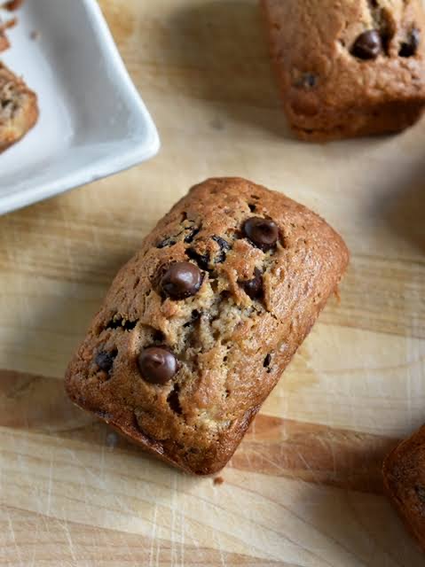 Sugar-Free Chocolate & Coconut Banana Bread (6 Mini Loaves) | Recipe Cloud App