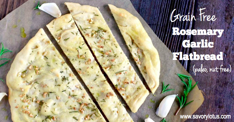 Grain Free Rosemary Garlic Flatbread | Recipe Cloud App
