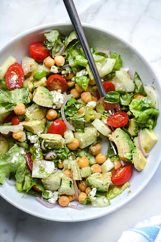 Chickpea & Mixed Salad | Recipe Cloud App