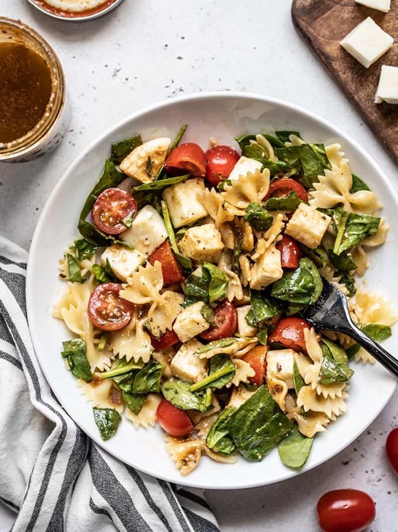 Tomato Mozzarella Pasta Salad With Balsamic Vinaigrette | Recipe Cloud App