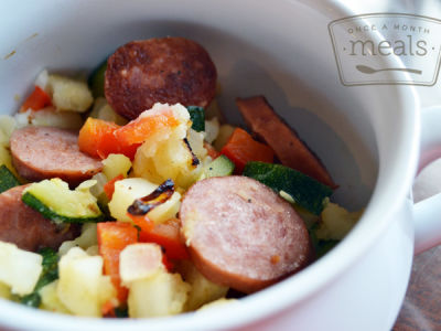 Sausage Skillet | Once A Month Meals | Recipe Cloud App