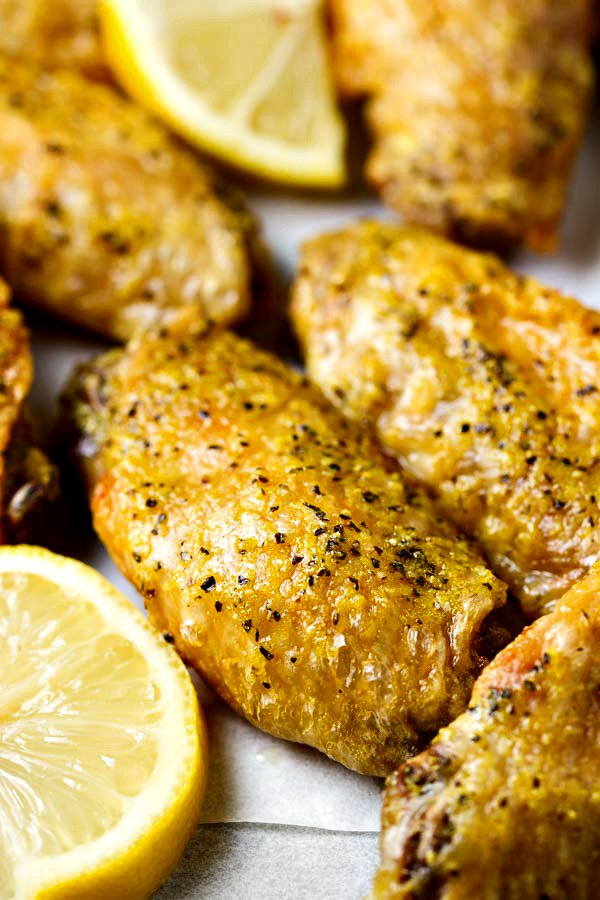 Crispy Baked Lemon Pepper Wings – 4 ingredients! | Recipe Cloud App