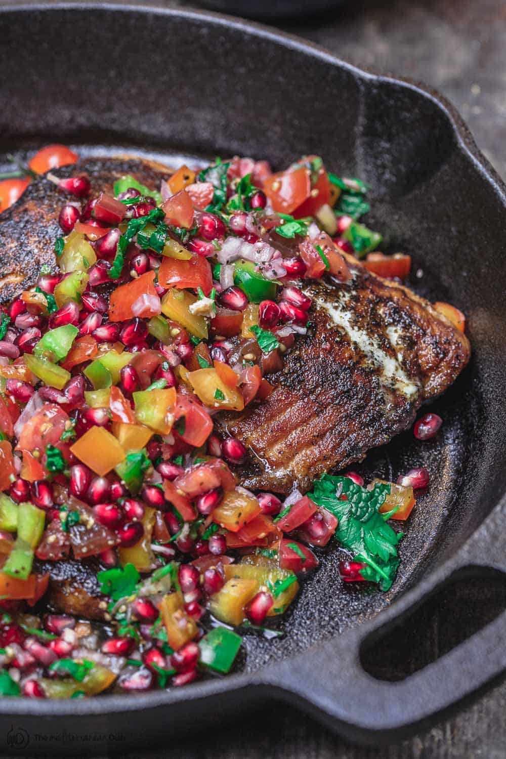 Salmon: Blackened With Pomegranate Salsa | Recipe Cloud App