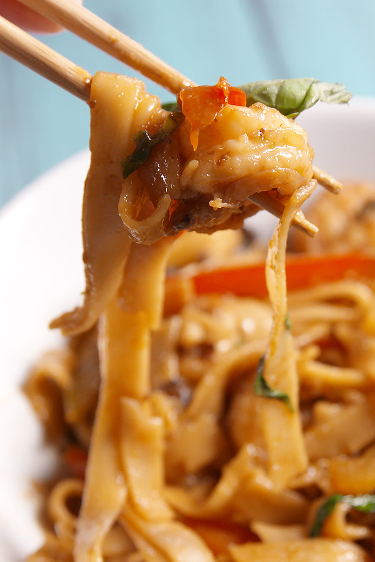 Shrimp Drunken Noodles | Recipe Cloud App