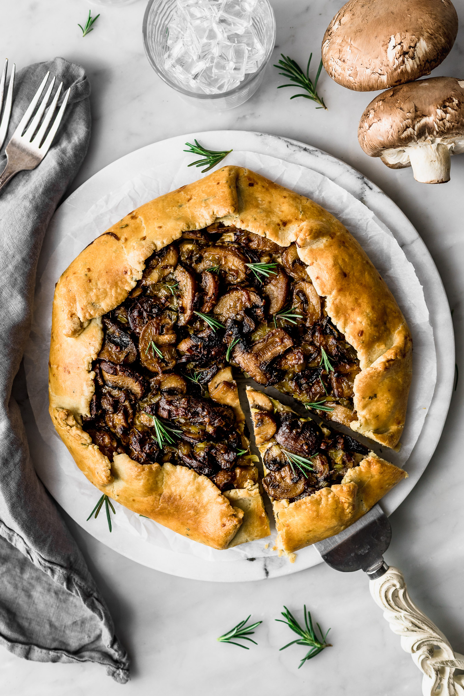 Leek and Mushroom Galette | Recipe Cloud App