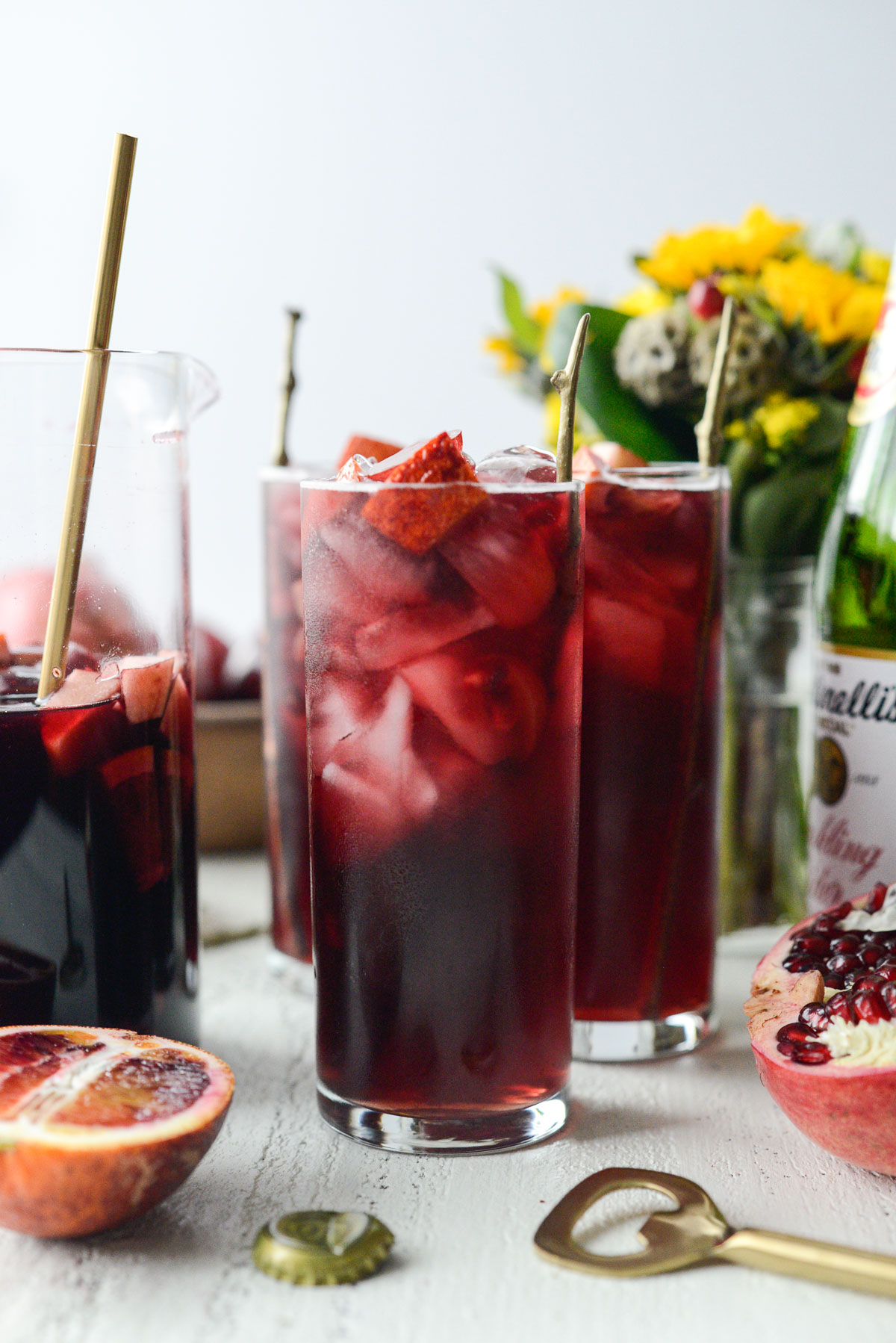 Pomegranate Sparkling Apple Cider Sangria | Recipe Cloud App