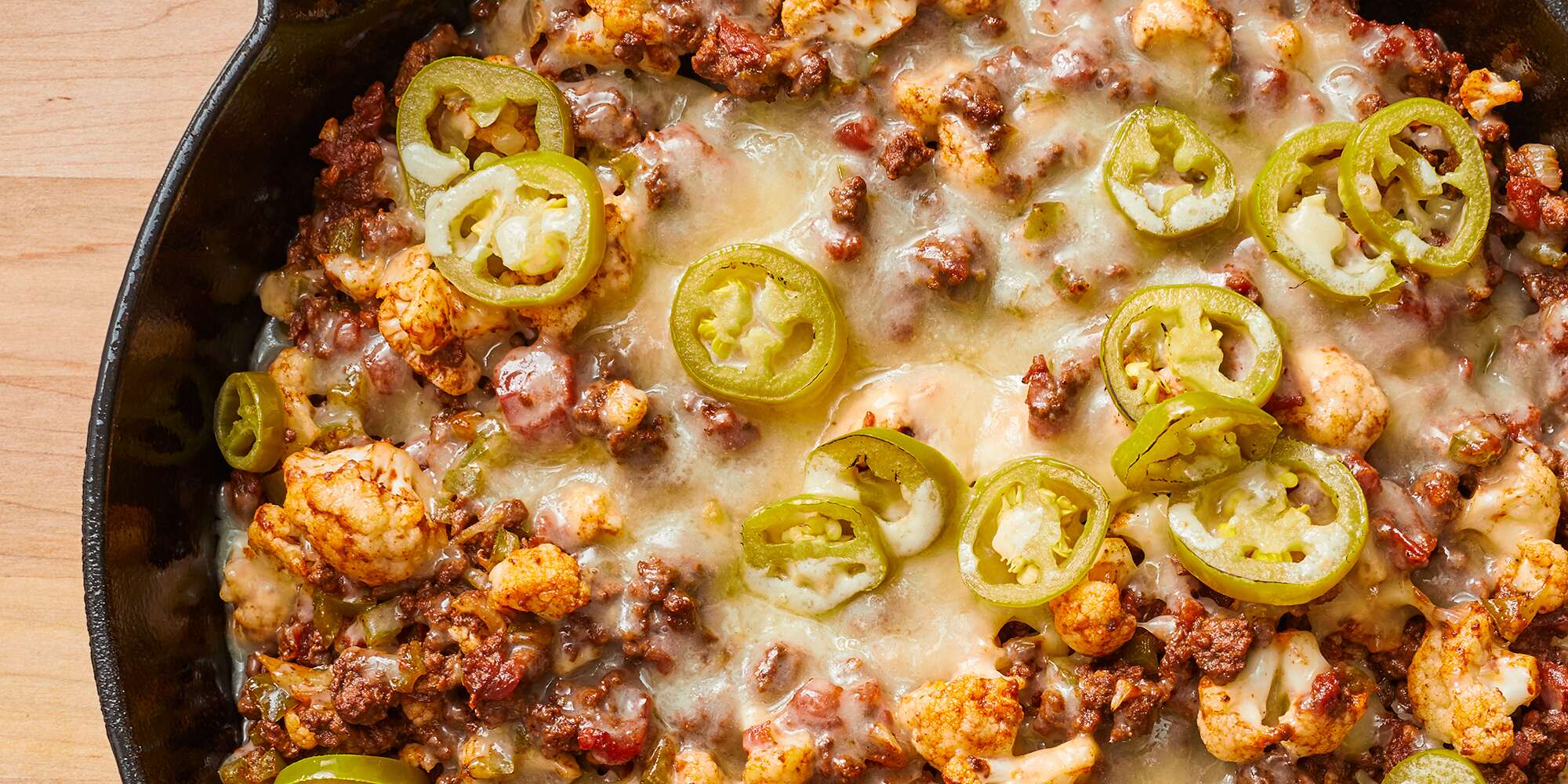 Cheesy Ground Beef & Cauliflower Casserole | Recipe Cloud App