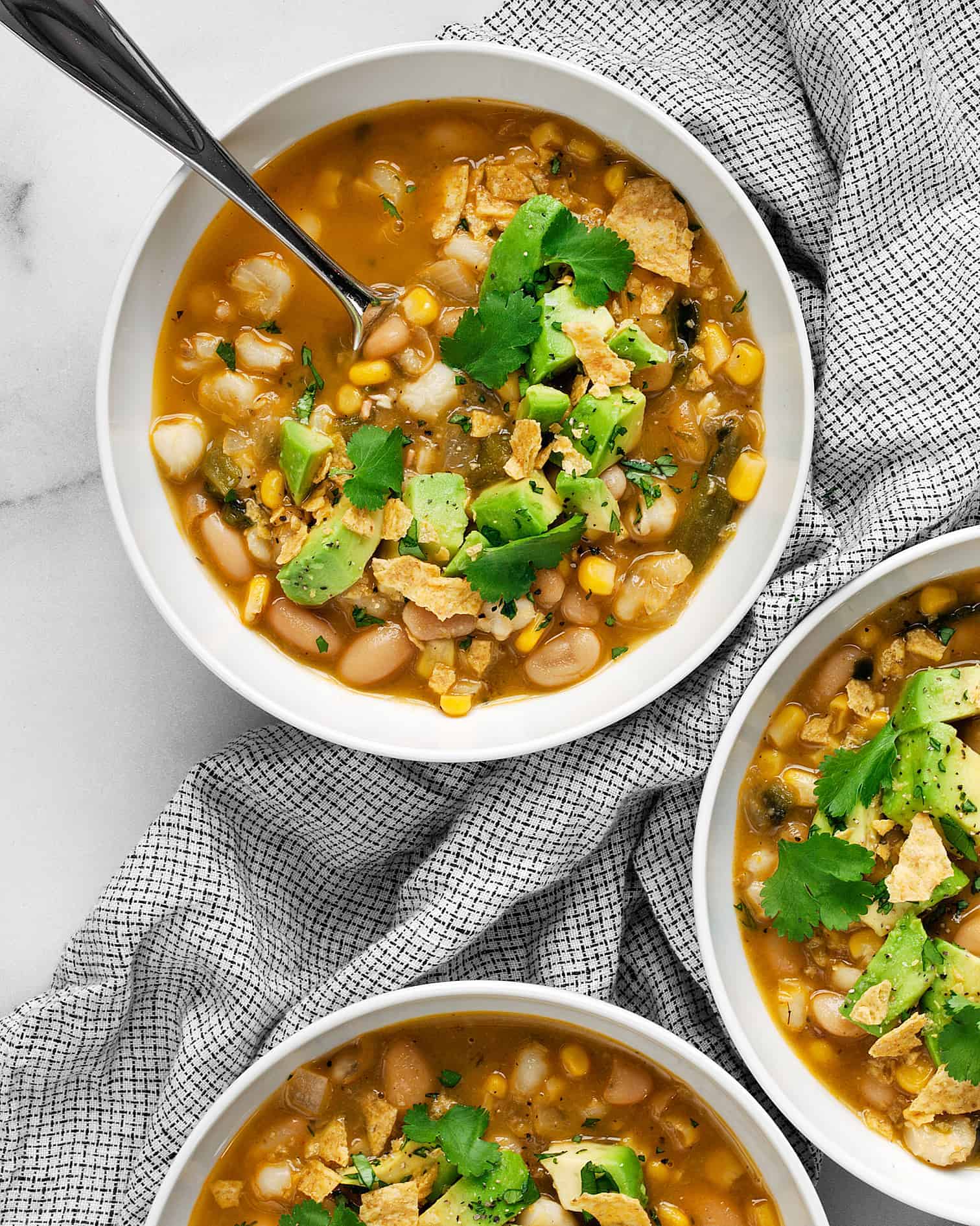 Vegan Poblano White Bean Chili | Recipe Cloud App