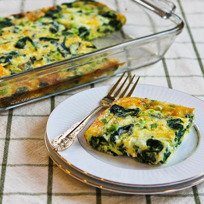 Spinach And Mozzarella Egg Bake | Recipe Cloud App