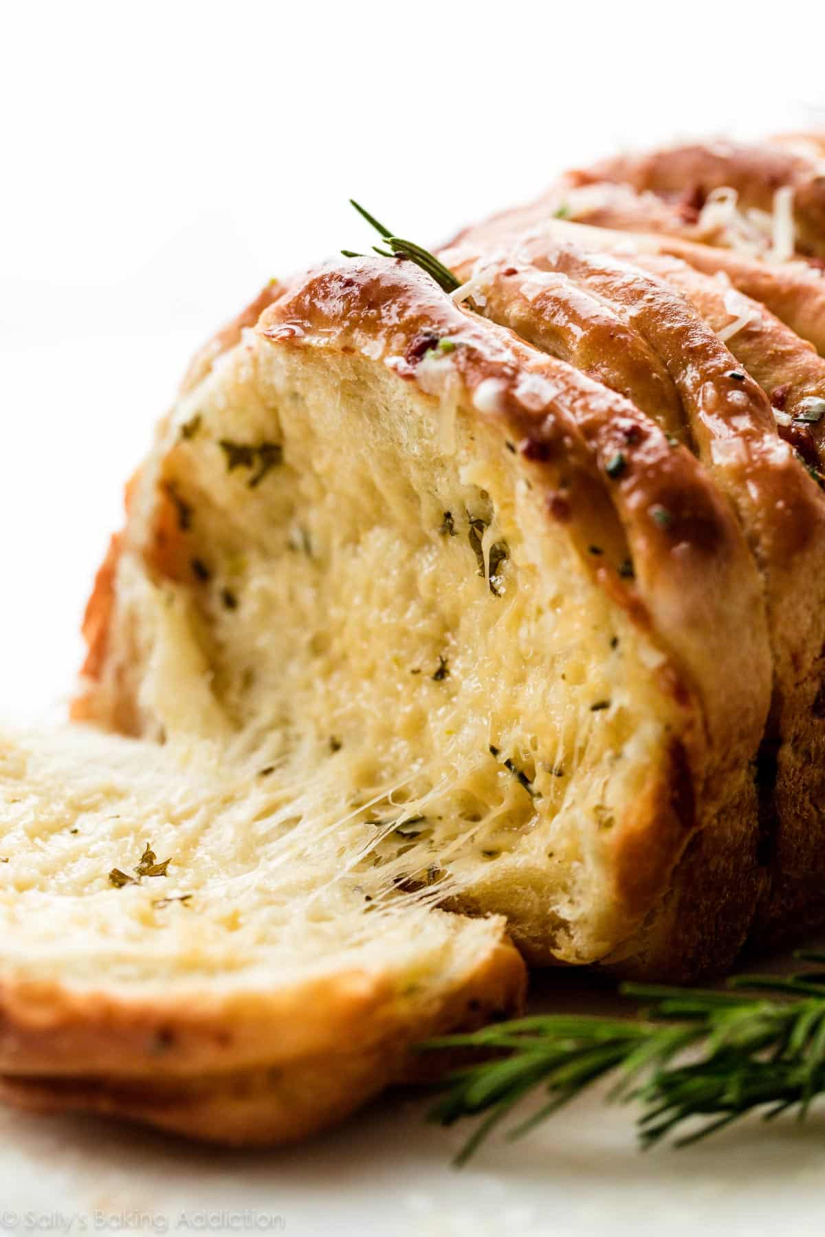Rosemary Garlic Pull Apart Bread - Sally's Baking Addiction | Recipe Cloud App