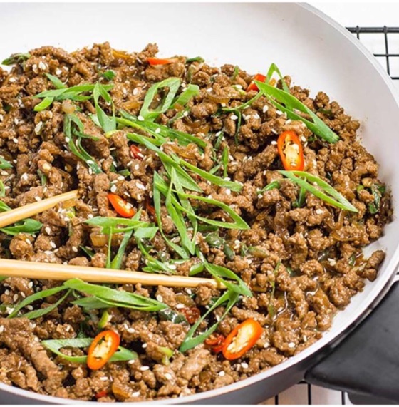 Keto Ground Beef Recipe - Sticky Korean Stir Fry | Recipe Cloud App