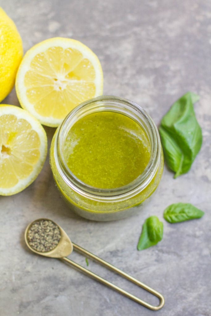 Healthy Lemon Basil Vinaigrette | Recipe Cloud App