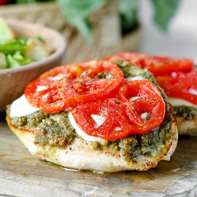 Chicken Breast: Pesto Caprese | Recipe Cloud App