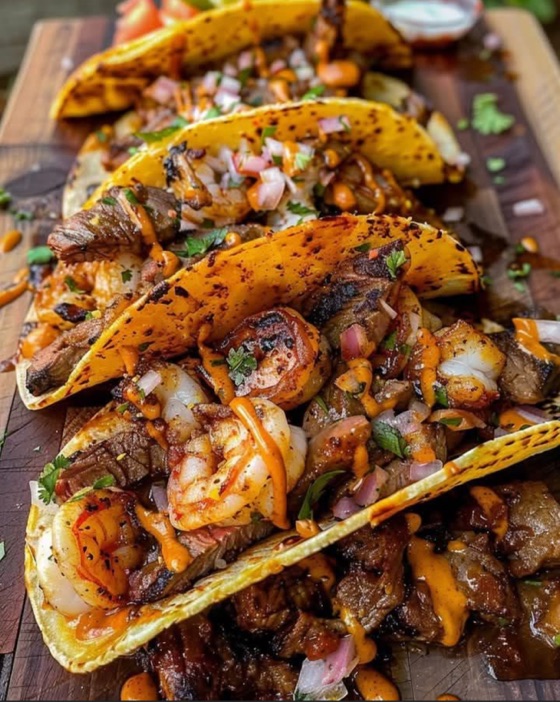 Tacos: Shrimp and Steak | Recipe Cloud App