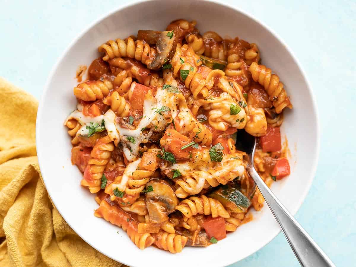 One Pot Veggie Pasta | Recipe Cloud App