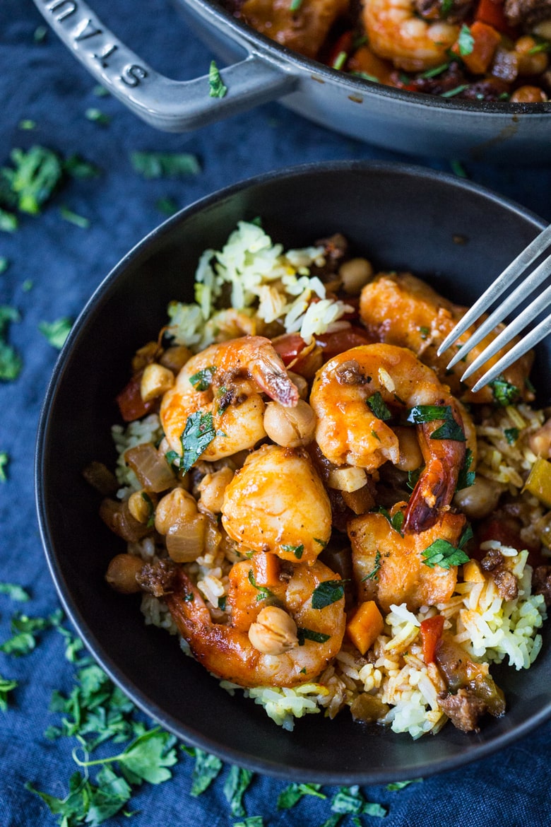 Spanish Seafood Stew with Chorizo and Chickpeas | Recipe Cloud App
