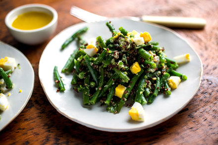 Green Bean Salad With Lime Vinaigrette And Red Quinoa Recipe | Recipe Cloud App