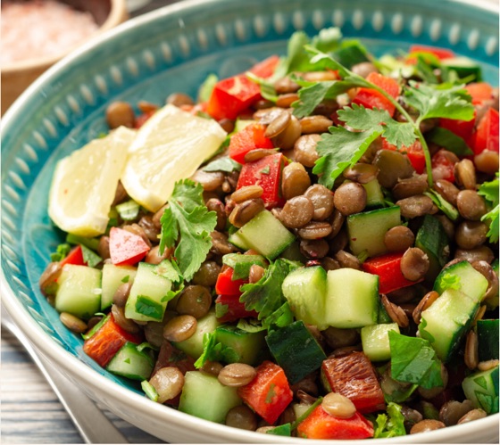 Greek Lentil & Cucumber Salad | Recipe Cloud App