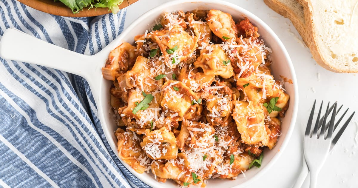 Tortellini: Ground Beef Skillet | Recipe Cloud App