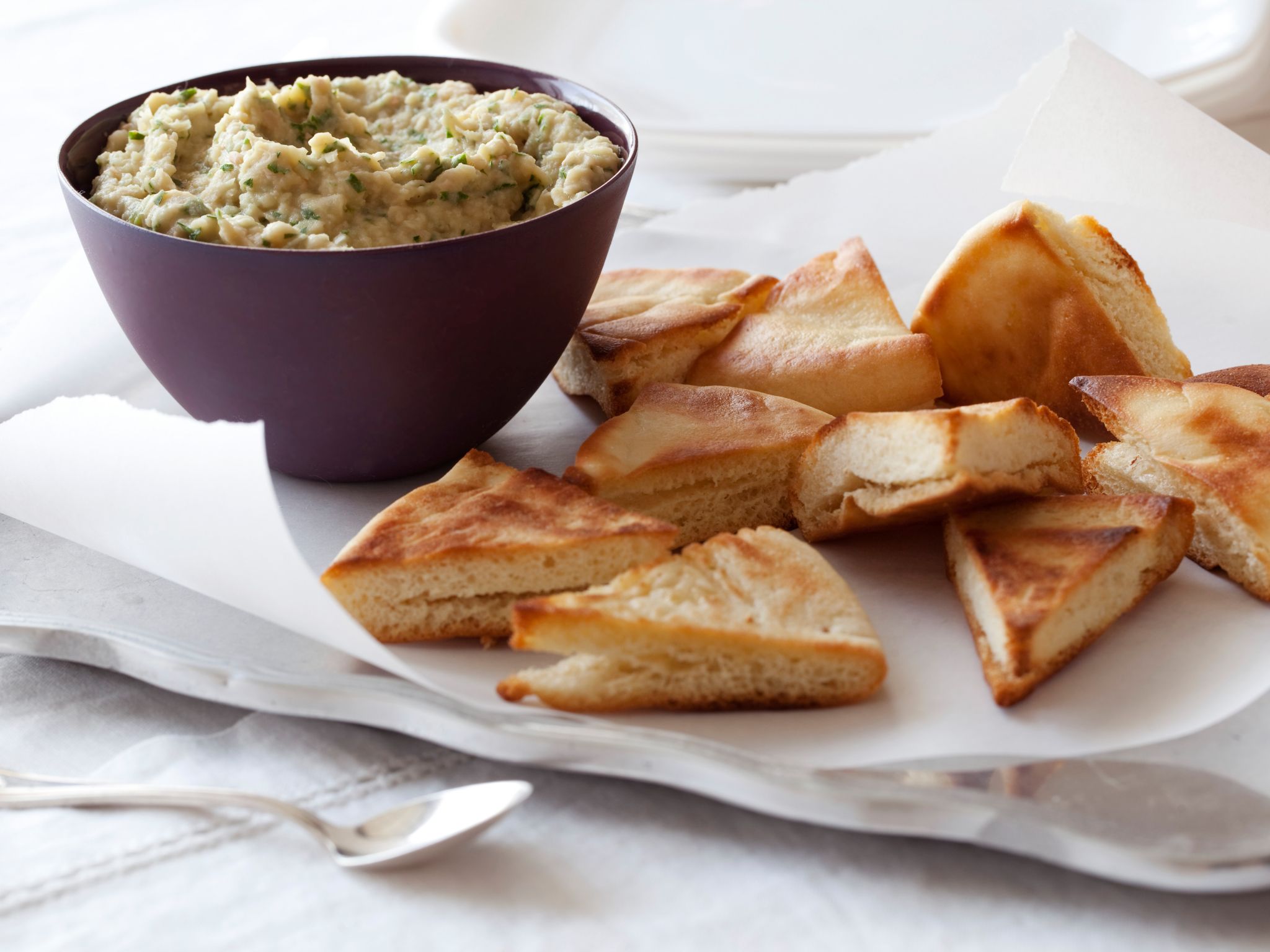 White Bean Dip with Pita Chips Giada De Laurentiis Everyday Italian Dinner and a Movie | Recipe Clou