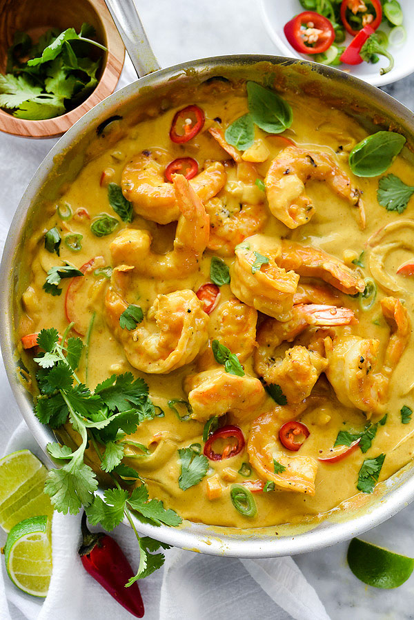 Shrimp In Thai Coconut Sauce | Recipe Cloud App
