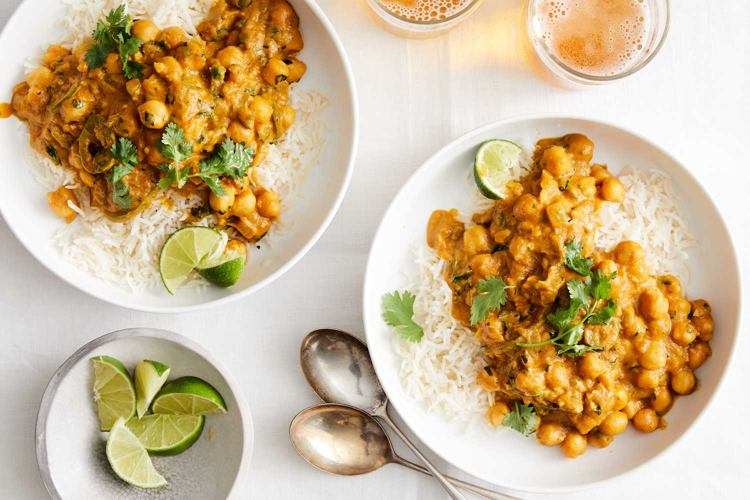 Coconut Curry Chickpeas With Pumpkin And Lime Recipe | Recipe Cloud App