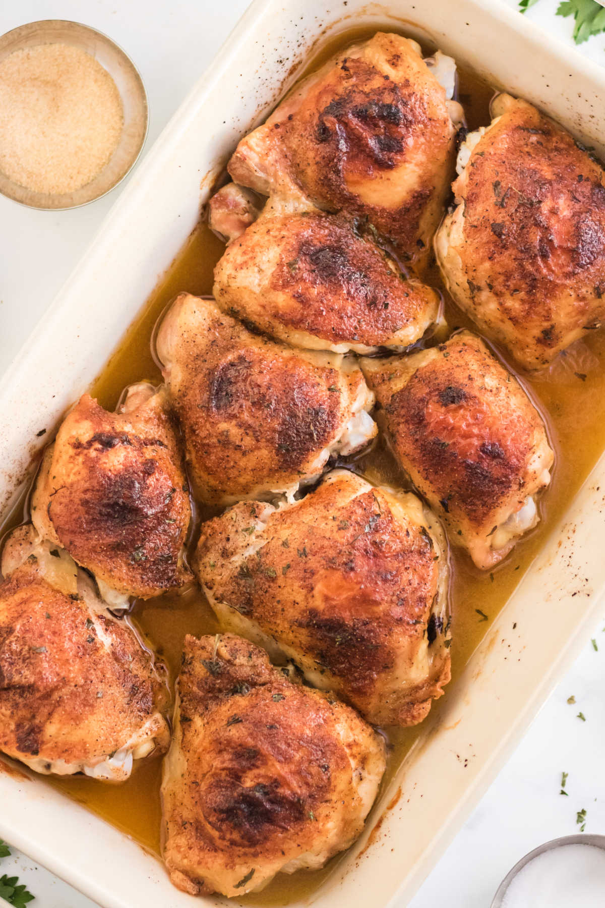 Easy Oven Baked Chicken Thighs In Just 35 Minutes! | Recipe Cloud App