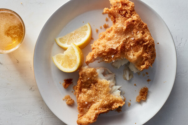 Fried Fish With Vodka-And-Beer Batter Recipe | Recipe Cloud App