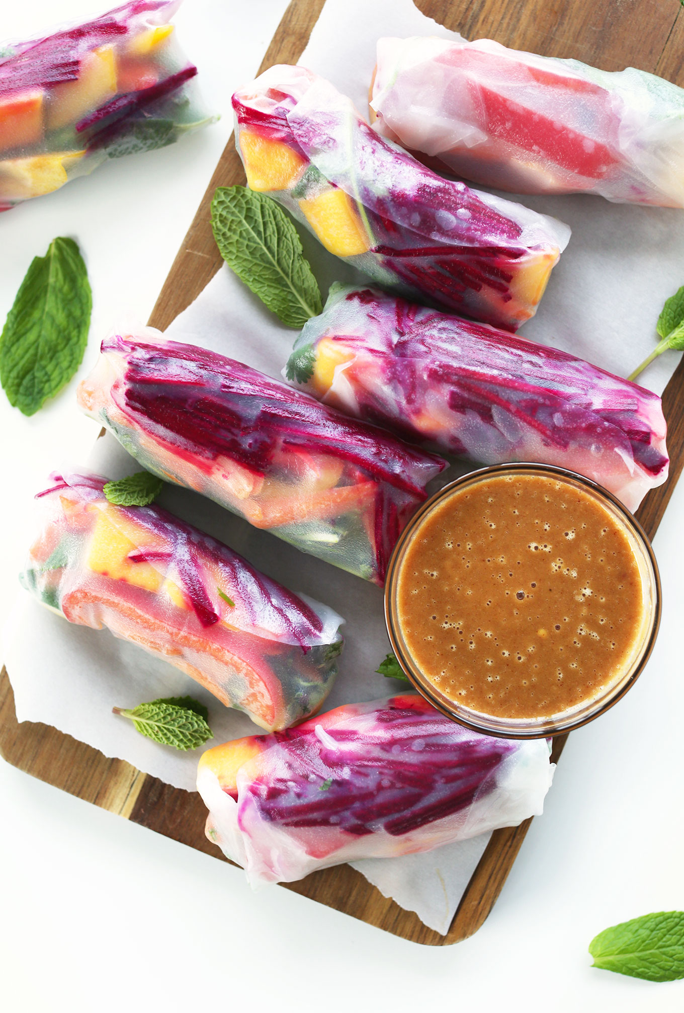 Rainbow Summer Rolls | Recipe Cloud App