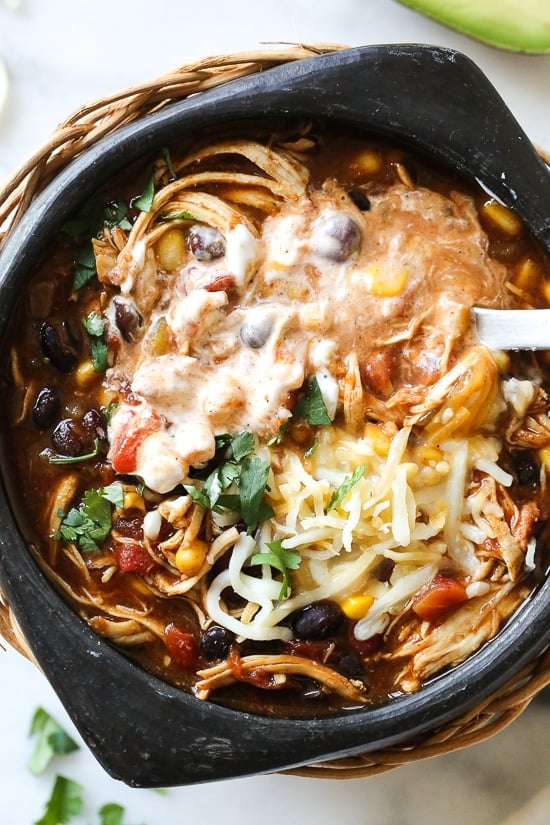 Chicken Taco Chili (Crock Pot) | Recipe Cloud App