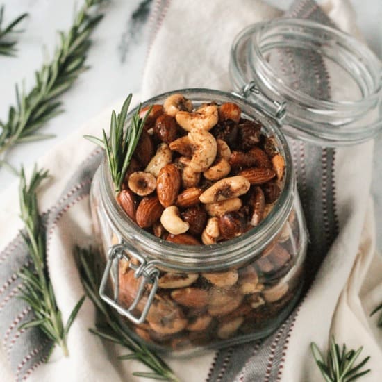 Spiced Rosemary Roasted Nuts | Recipe Cloud App