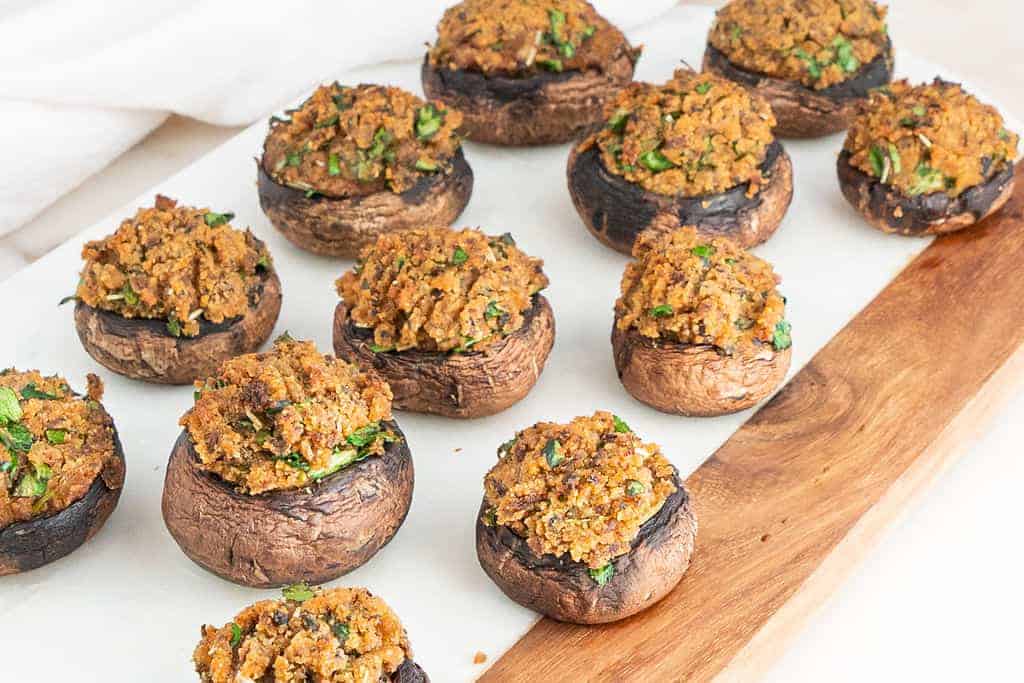 Vegan Stuffed Mushrooms | Recipe Cloud App