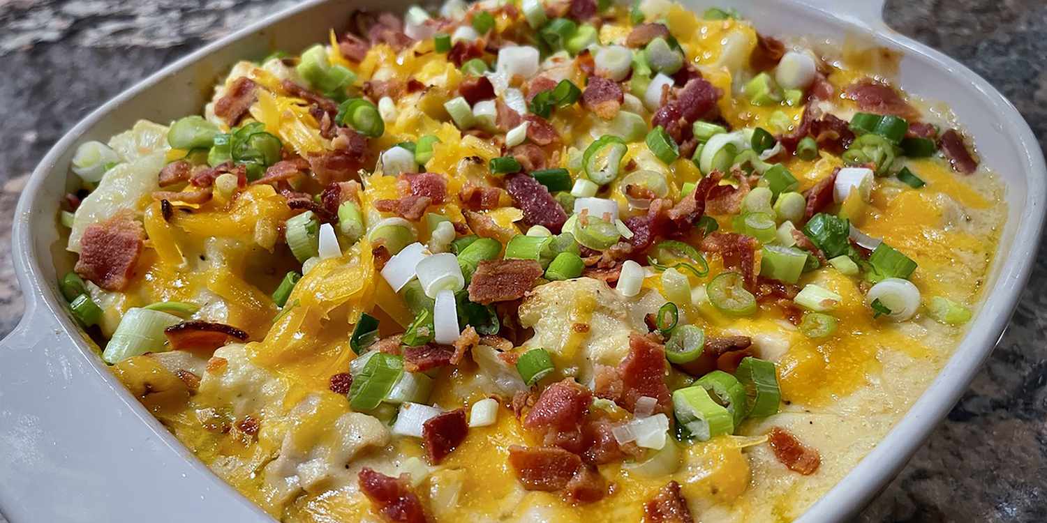Loaded Cauliflower Chicken Casserole | Recipe Cloud App