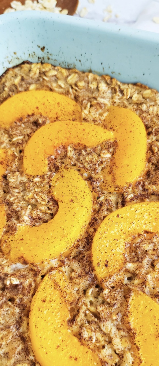 Peach Oatmeal Bake | Recipe Cloud App