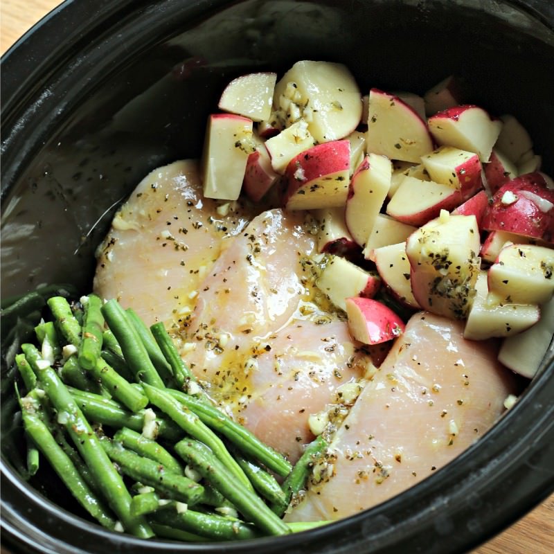 Seasoned Chicken, Potatoes and Green beans | Recipe Cloud App