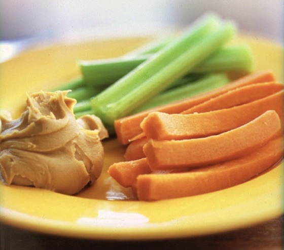 Celery & Carrot with Peanut Butter | Recipe Cloud App