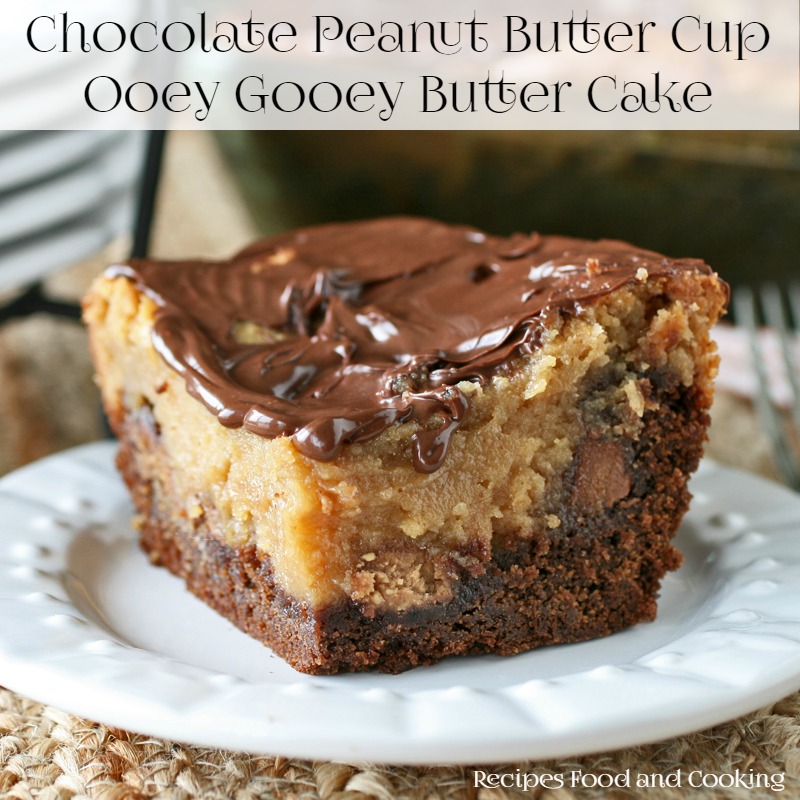 Chocolate Peanut Butter Ooey Gooey Butter Cake | Recipe Cloud App
