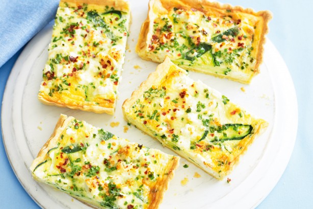 Zucchini and feta quiche | Recipe Cloud App