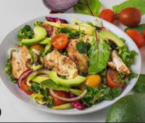 Chicken Breast and Garden Salad | Recipe Cloud App
