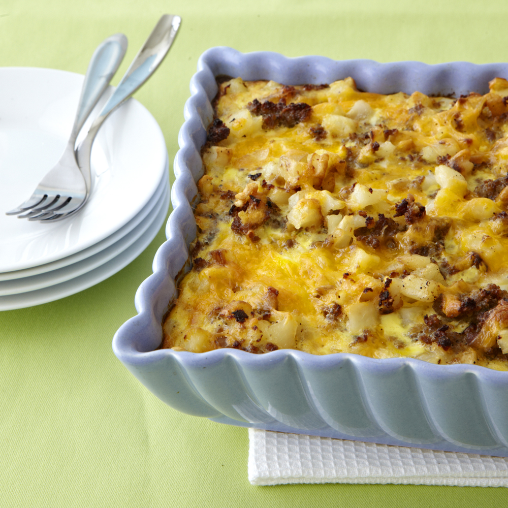 Sausage-Hash Brown Breakfast Casserole | Recipe Cloud App